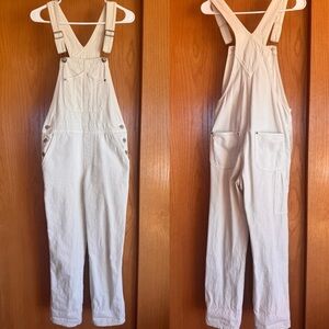 Old Navy Cream Denim Overalls